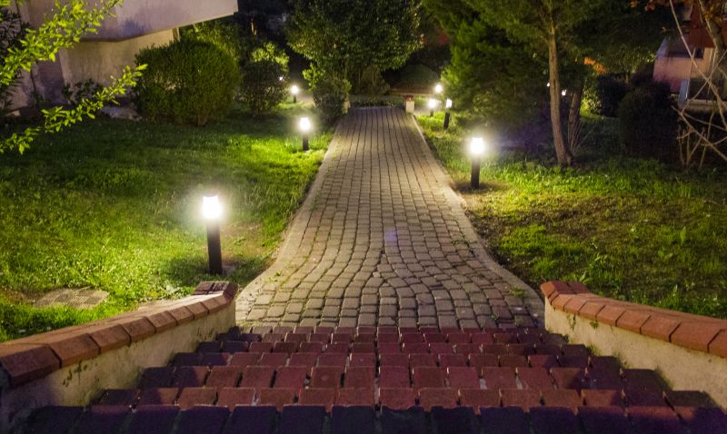 Paver Patio with Lighting